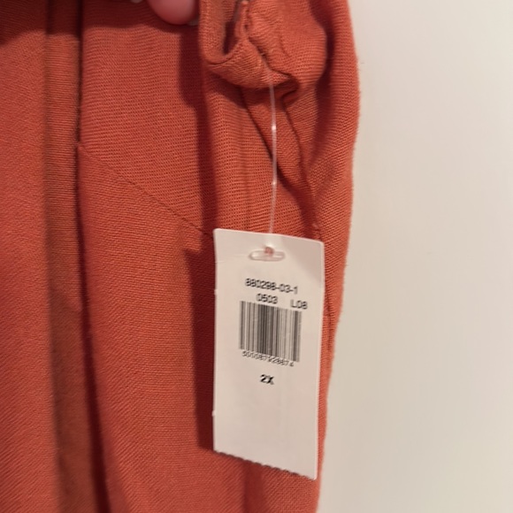 Old Navy Dress NWT 2X Orange Sleeveless - Picture 3 of 6